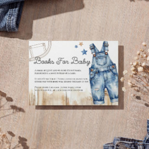 Blue Jean Denim Books for Baby Card