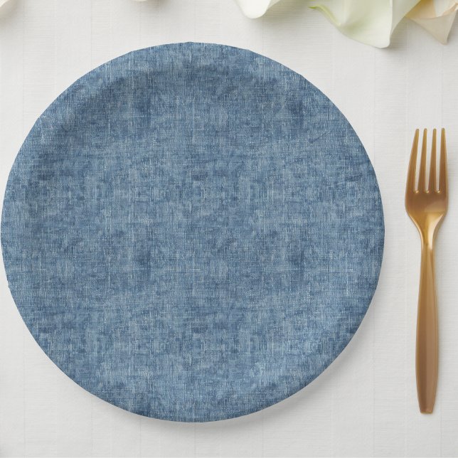 Blue Jean Denim Paper Plate (Creator Uploaded)