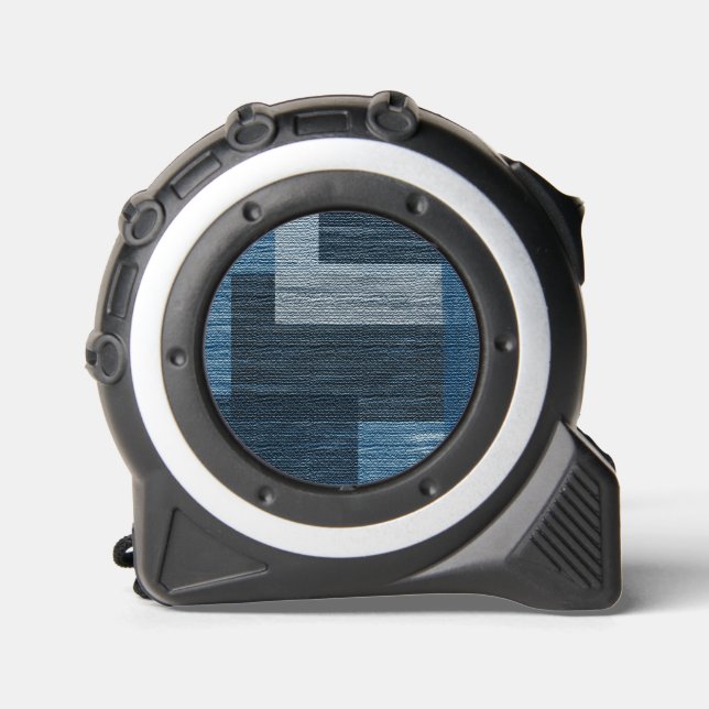 Blue Jean patch Work Faux Burlap 1 (Front)