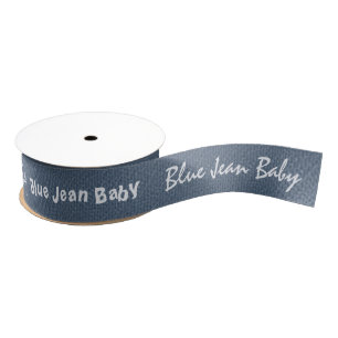 Blue Jean Personalised Grosgrain Ribbon
