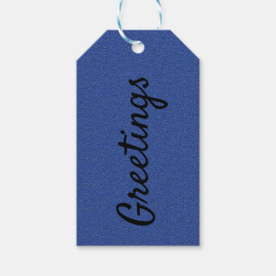 Blue Jean Print Gift Tag