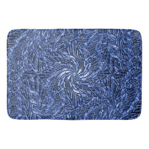 Blue Jean swirl..... Bath Mat