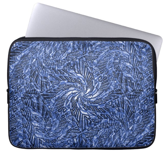 Blue Jean swirl..... Laptop Sleeve (Front)