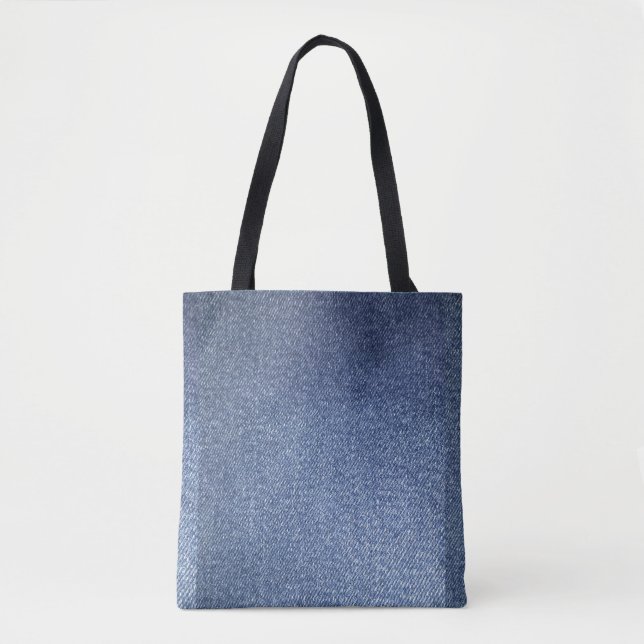 Blue Jean Tote Bag  (Front)