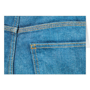 Blue Jeans Back Pocket Greeting Card