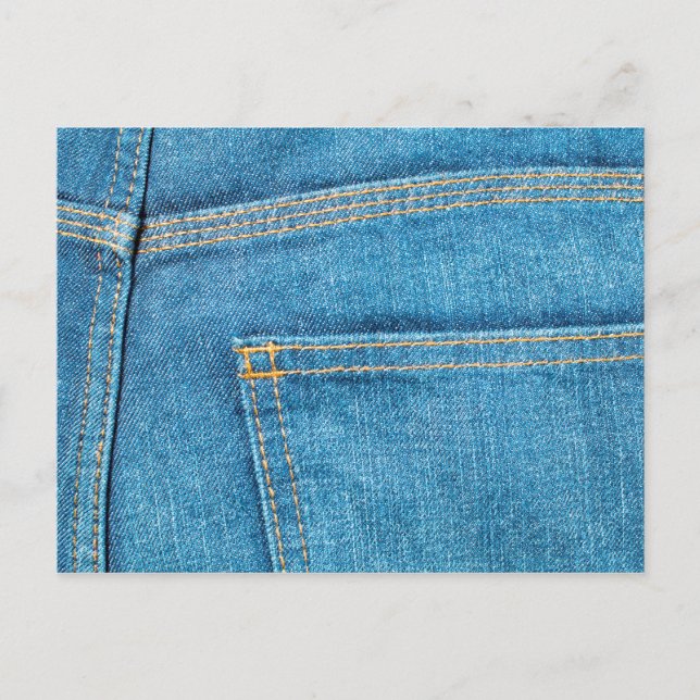 Blue Jeans Back Pocket Postcard (Front)