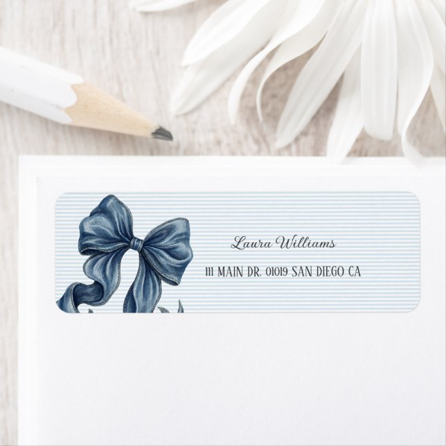 Blue Jeans Bow Baby Shower (Insitu)
