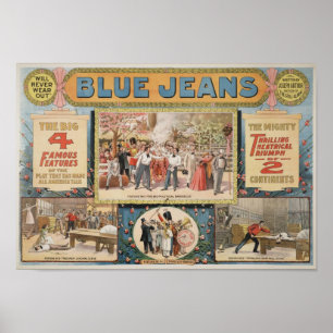 Blue Jeans, by Joseph Arthur Poster