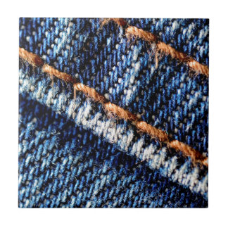 Blue jeans closeup texture. tile