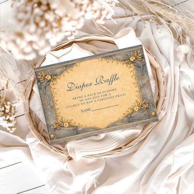 Blue Jeans Little Cowbo Diapper Raffle Enclosure Card (Creator Uploaded)