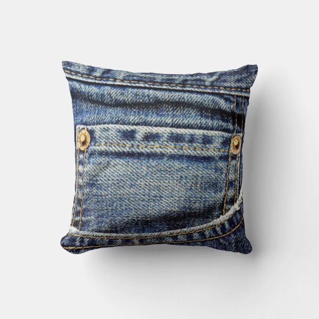 Blue Jeans Pocket Cushion (Front)