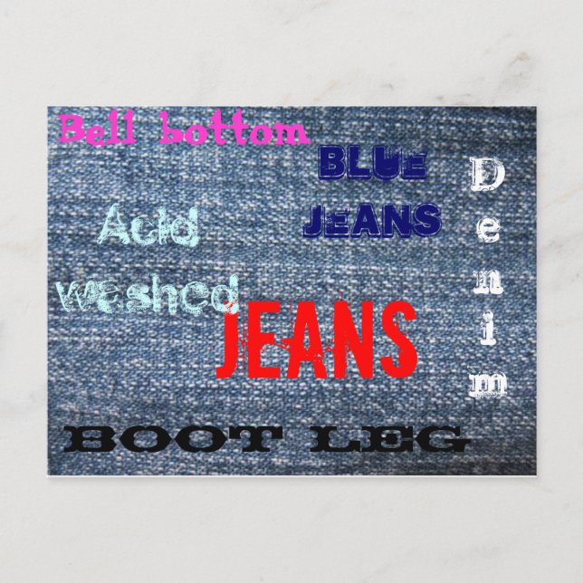 Blue Jeans Postcard (Front)