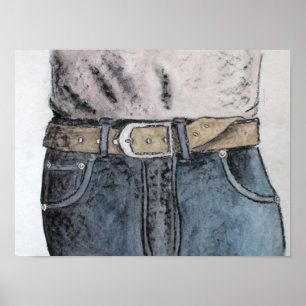 Blue jeans poster