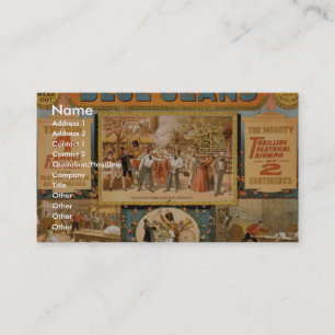 Blue Jeans Retro Theatre Business Card