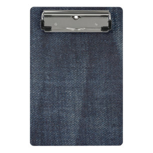 Blue jeans Vintage Denim fabric texture Mini Clipboard