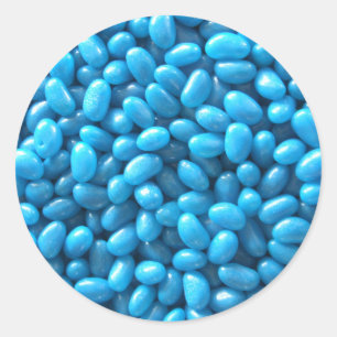 Blue Jelly Bean Sticker