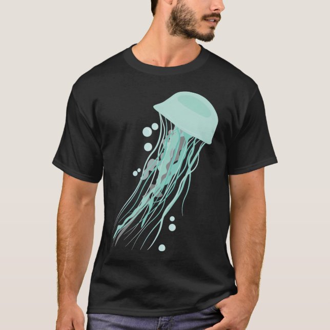 Blue Jelly Fish T-Shirt (Front)