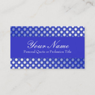 Blue Jelly Polka Dot Business Cards