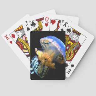 Blue Jellyfish Playing Cards