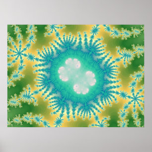 Blue Jellyfish (Print) Poster