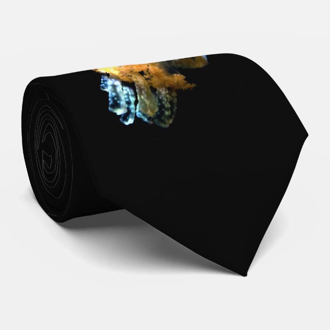 Blue Jellyfish Tie (Rolled)