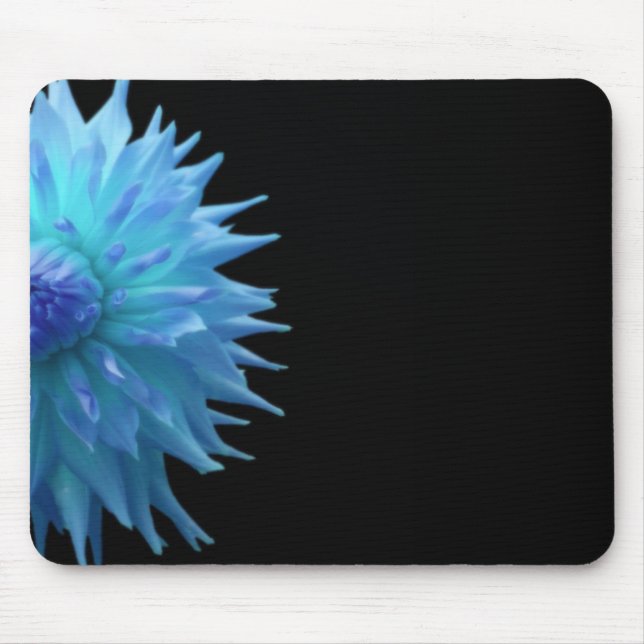 Blue Jennie On Black Mouse Pad (Front)