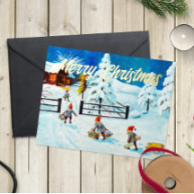 Blue Jenny Nyström Gnome Vintage Swedish Christmas