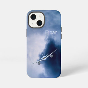 Blue Jet Plane in the Sky Pilot Aviation Xtreme iPhone 13 Mini Case