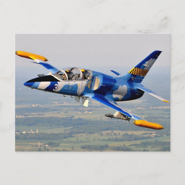 BLUE JET POSTCARD (Front)