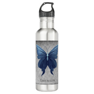 Blue Jewelled Butterfly 710 Ml Water Bottle
