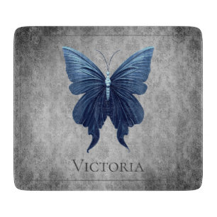 Blue Jewelled Butterfly Cutting Board