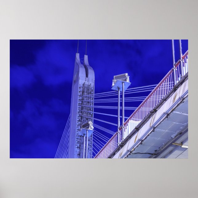 Blue Jiefang Bridge Poster (Front)