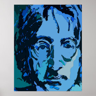 Blue John Abstract Poster