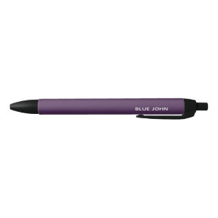 Blue John purple colour name Black Ink Pen