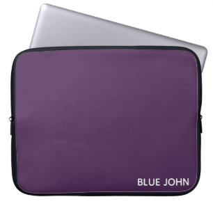 Blue John purple colour name Laptop Sleeve