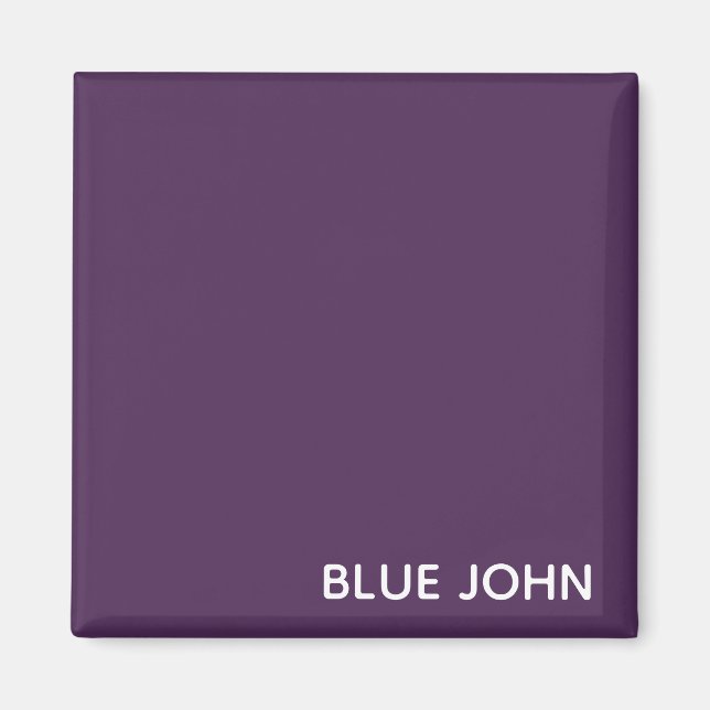 Blue John purple colour name Magnet (Front)