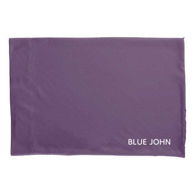 Blue John purple colour name Pillowcase (Front)