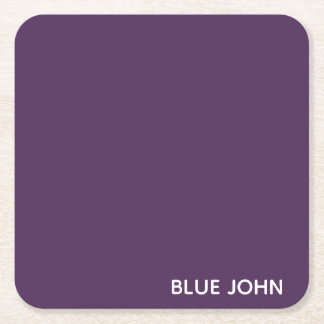 Blue John purple colour name Square Paper Coaster