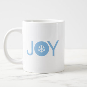 Blue Joy Christmas Giant Coffee Mug