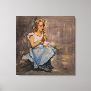 "Blue joy" Stretched Canvas Print