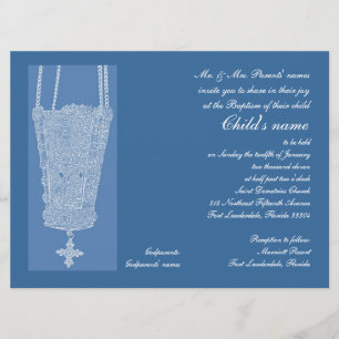 Blue Kandili Invitation