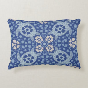 Blue Kauai Turtles Decorative Cushion