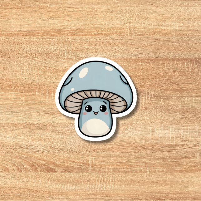 Blue Kawaii mushroom  (Creator Uploaded)