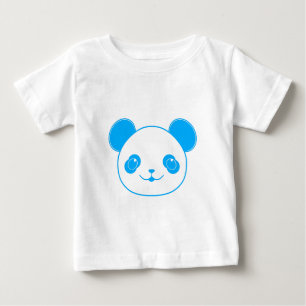 Blue Kawaii Panda Bear Baby T-Shirt