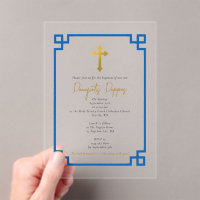 Blue Key Greek Orthodox Christening Boy Baptism