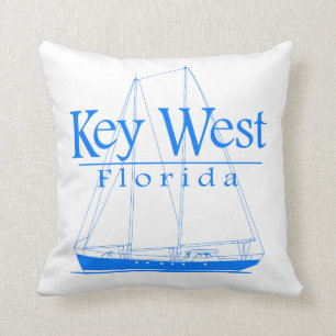 Blue Key West Sailing Cushion