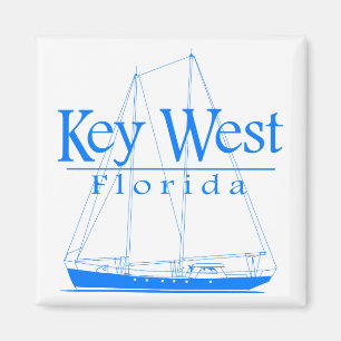 Blue Key West Sailing Magnet