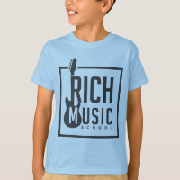 Blue Kids T-Shirt Rich Music School