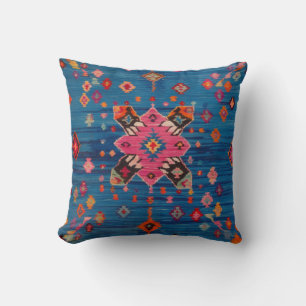 Blue Kilim Pillows for Outdoor Spaces: Durable