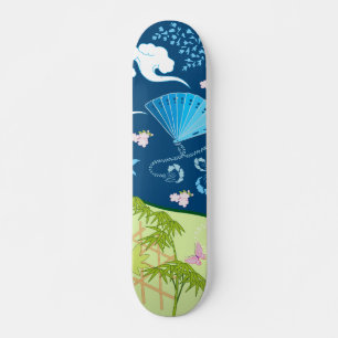 Blue Kimono Skateboard